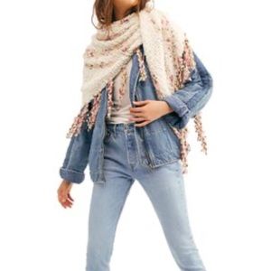 Free people single striped triangle scarf